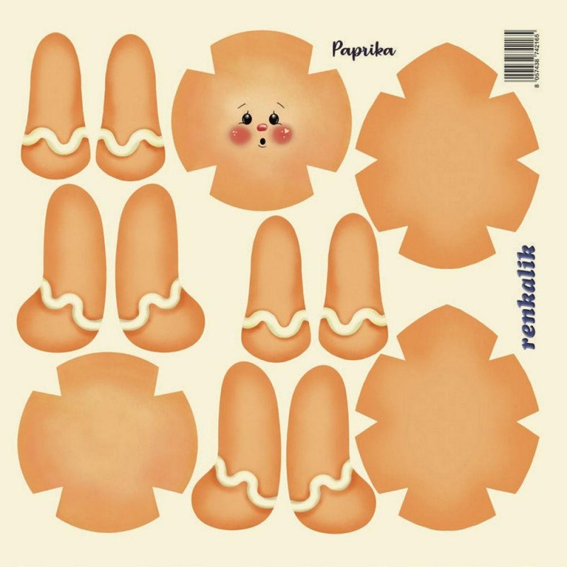 Panno Kraft 3d Renkalik - Ginger Paprika