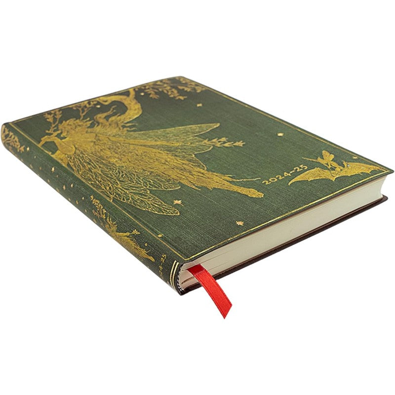 Paperblanks | 2025 La Fata Oliva | 18 Mesi Flexis | Midi | Settimanale Orizzontale