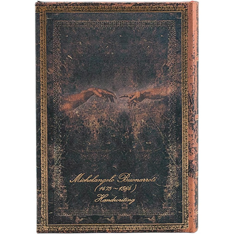 Paperblanks | 2025 Scritti Di Michelangelo | 18 Mesi | Mini | Settimanale Orizzontale