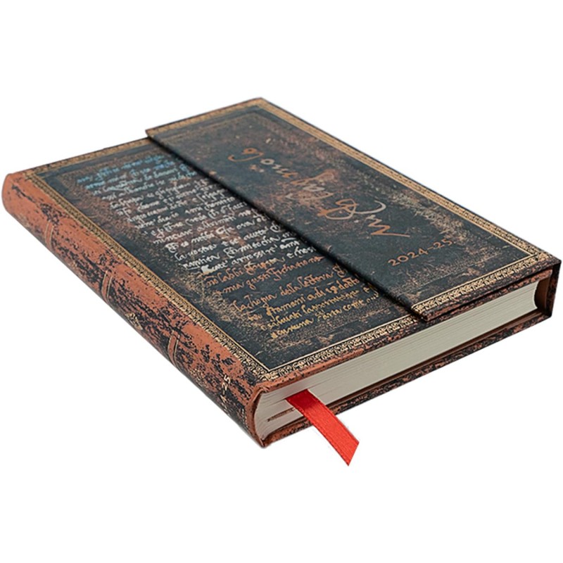 Paperblanks | 2025 Scritti Di Michelangelo | 18 Mesi | Mini | Settimanale Orizzontale