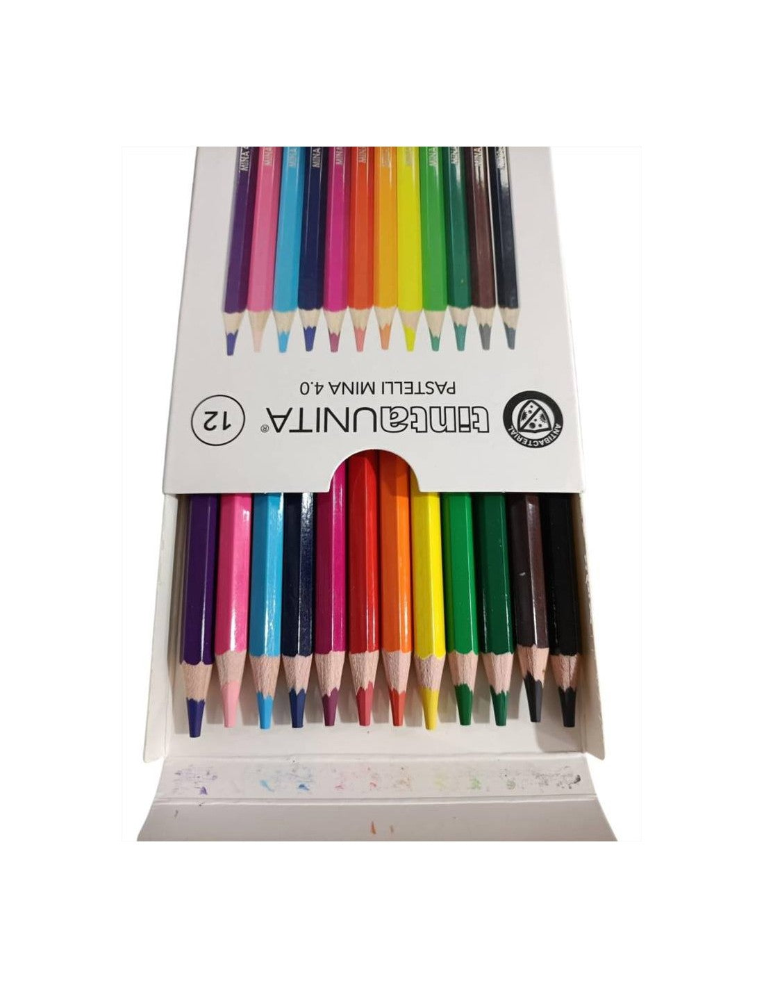 Tinta Unita – Pastelli a Matita 4,0 mm Set da 12 Pezzi
