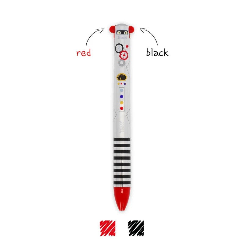 Penna A Due Colori - Click&clack - Robot