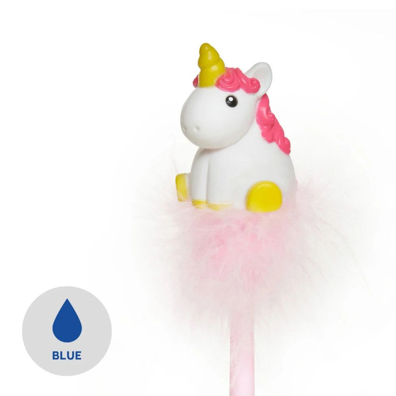 Penna A Sfera Blu Luminosa Writing Is Magic Unicorn - Legami