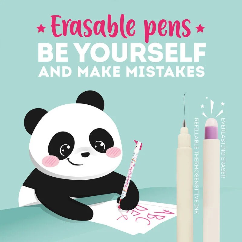 Penna Gel Cancellabile Panda - Legami