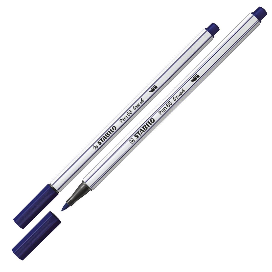 STABILO Pen 68 Brush Arty – Confezione da 18 Pennarelli Brush a Colori Assortiti