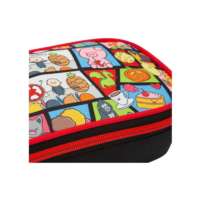 Pera Toons - Astuccio Ovale Con Divisorio Interno E Chiusura A Zip