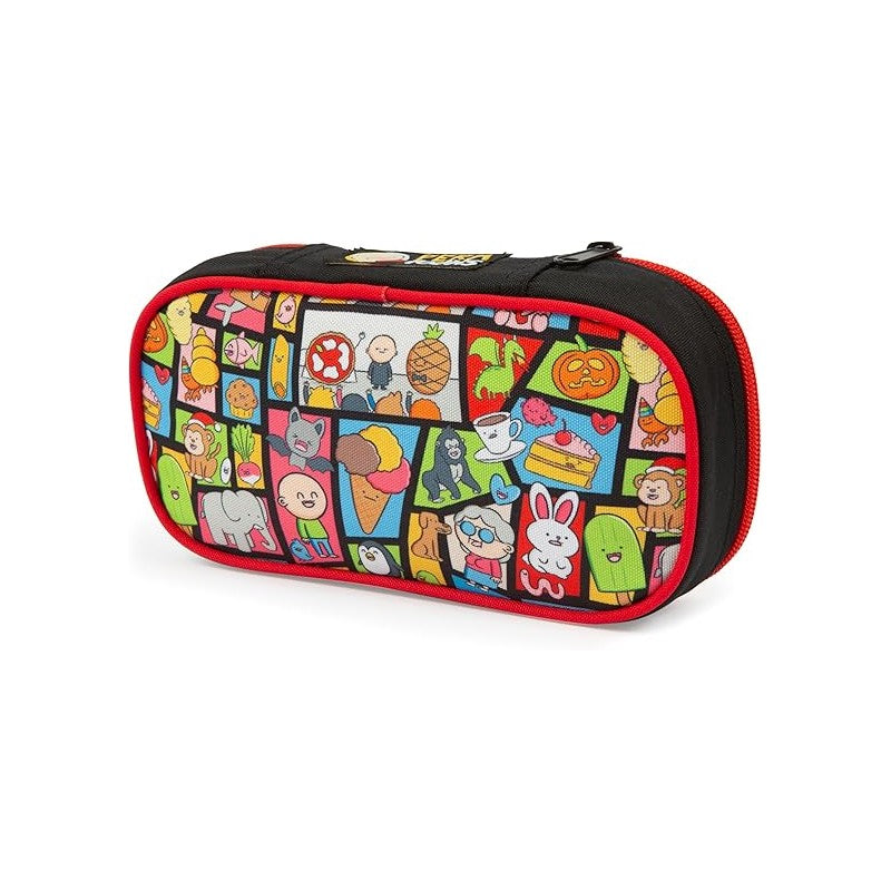 Pera Toons - Astuccio Ovale Con Divisorio Interno E Chiusura A Zip