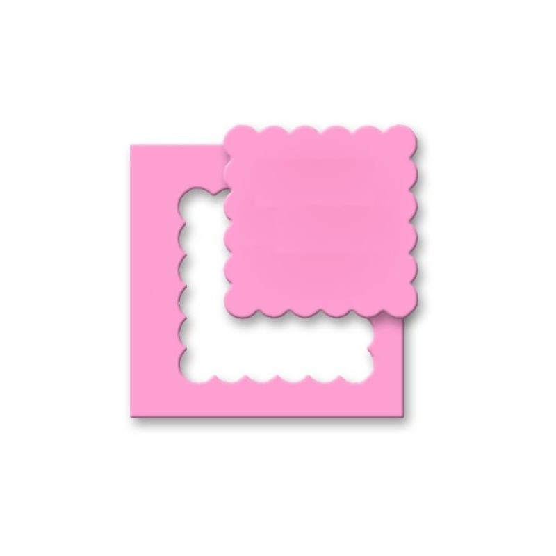 Perforatore Con Motivo Quadrato Seghettato Xxl, 4,7 X 4,7 Cm