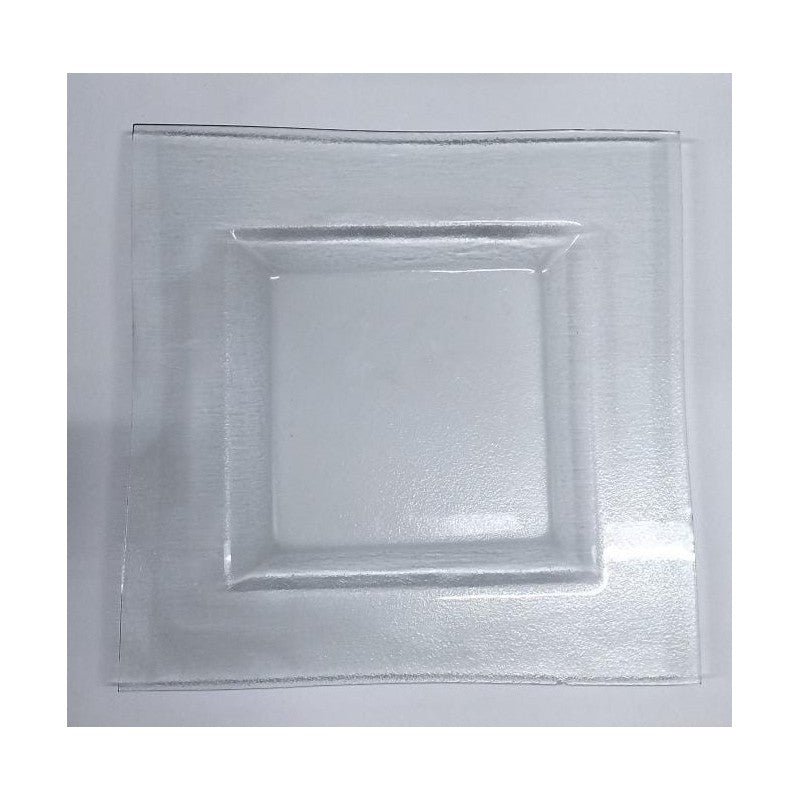 Piatto Vetro Quadrato 31x31 Cm
