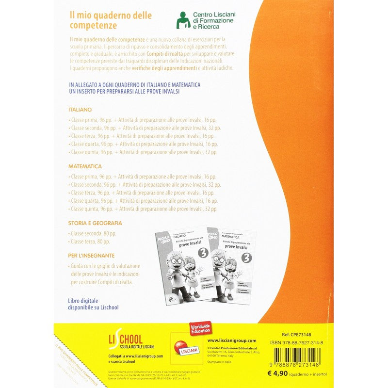 Piccolo Genio. Il Mio Quaderno Delle Competenze. Matematica. Per La Scuola Elementare (vol. 3)