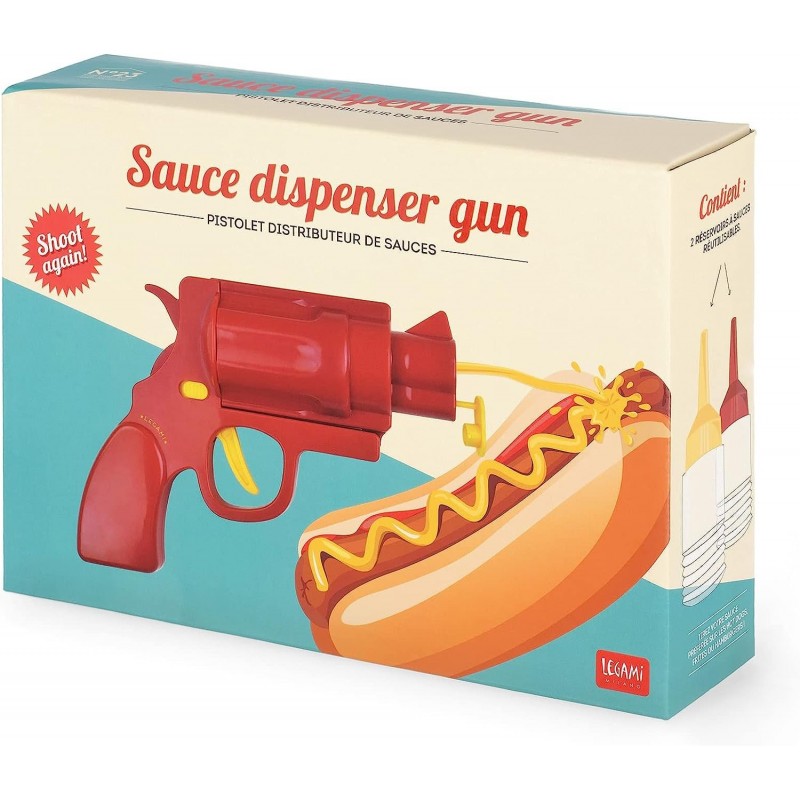 Pistola Spara 2 Contenitori Per Salse Riutilizzabili - Legami