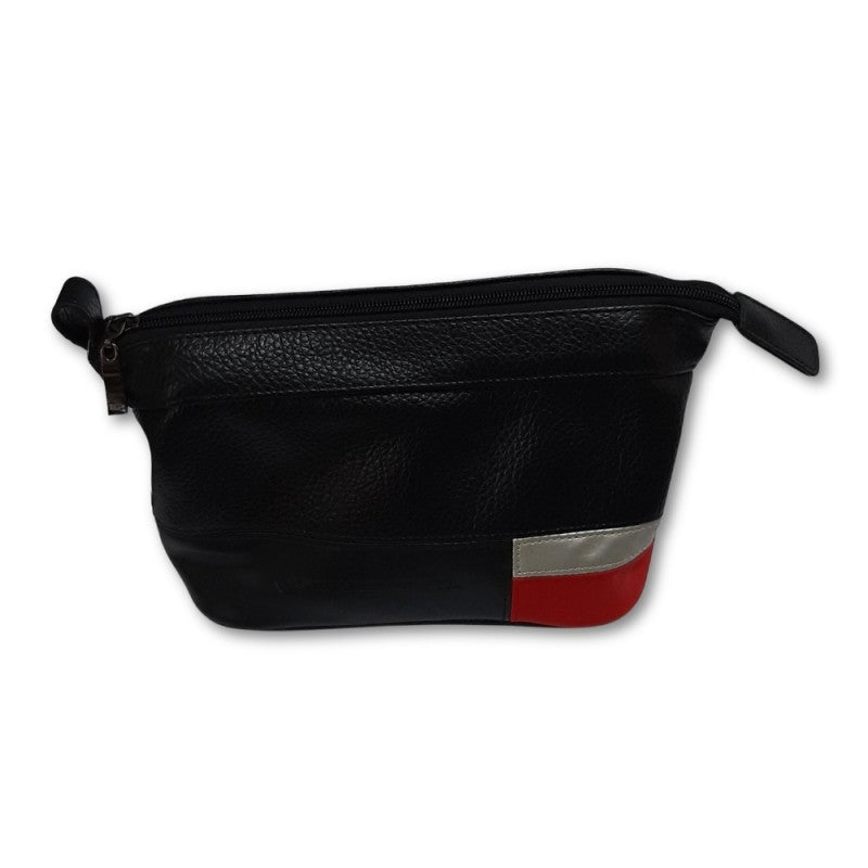 Pochette Uomo Lambretta In Pelle - Nero
