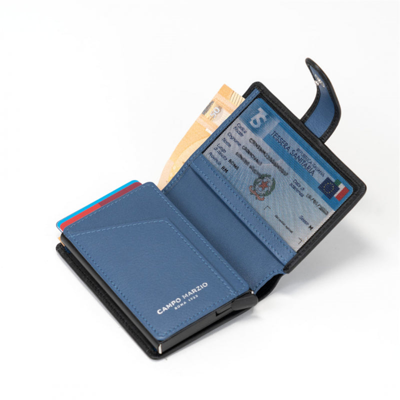 Porta Carte Axel Plus Con Zip Nero | Campo Marzio