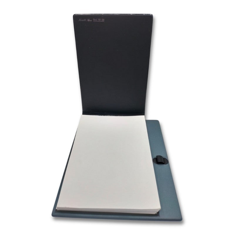 Portablocco Flex Grigio Metallizzato Con Portapenna 781 Su - Buffetti