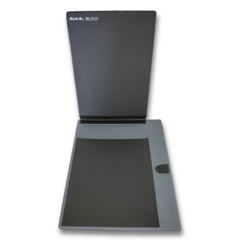 Portablocco Flex Grigio Metallizzato Con Portapenna 781 Su - Buffetti