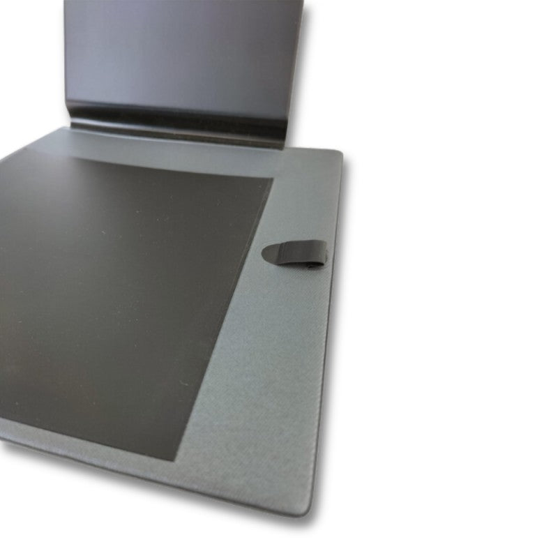 Portablocco Flex Grigio Metallizzato Con Portapenna 781 Su - Buffetti