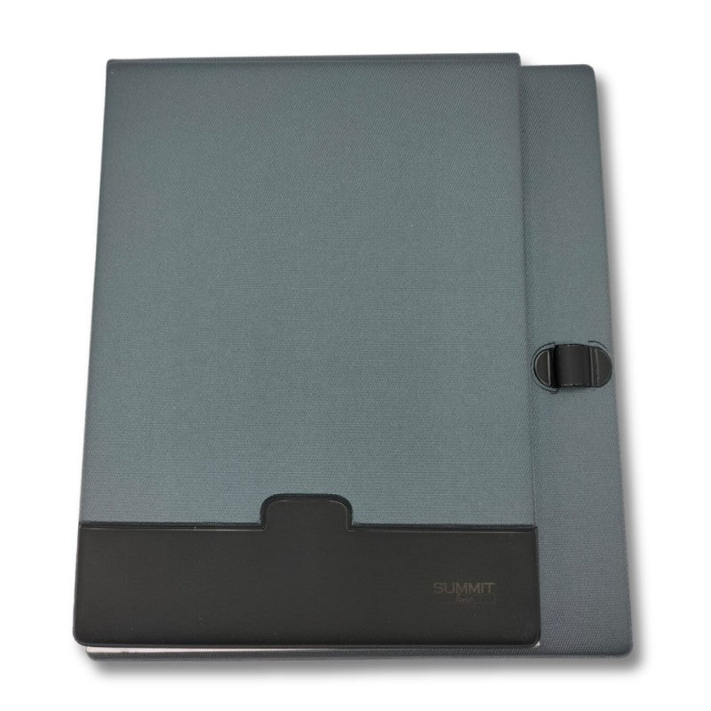 Portablocco Flex Grigio Metallizzato Con Portapenna 781 Su - Buffetti