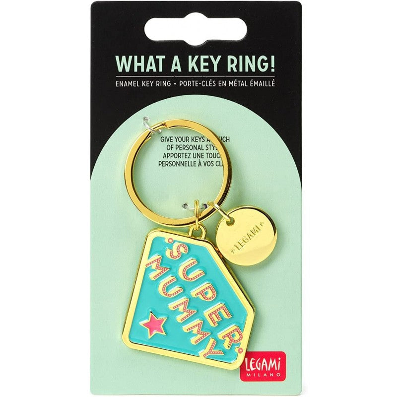 Portachiavi In Metallo Smaltato - What A Key Ring! - Super Mummy