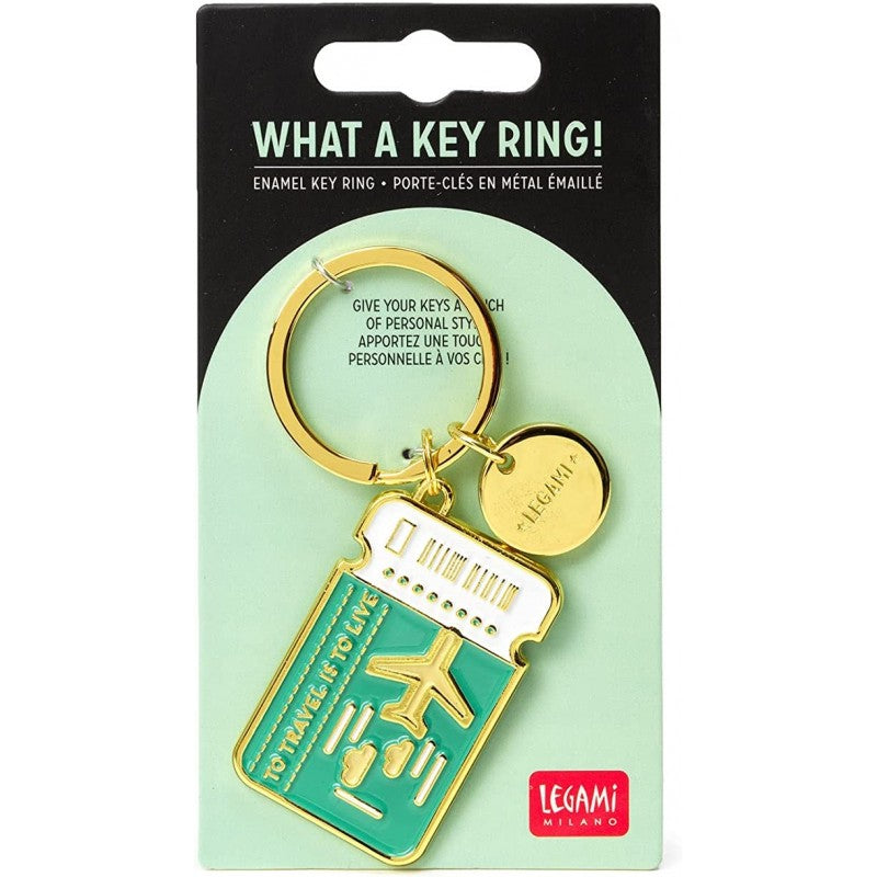 Portachiavi In Metallo Smaltato - What A Key Ring! - Travel