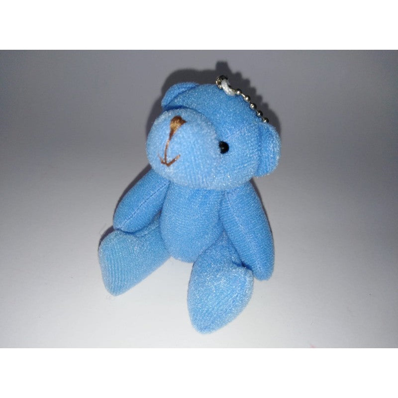 Portachiavi Orsetto Peluche Azzurro