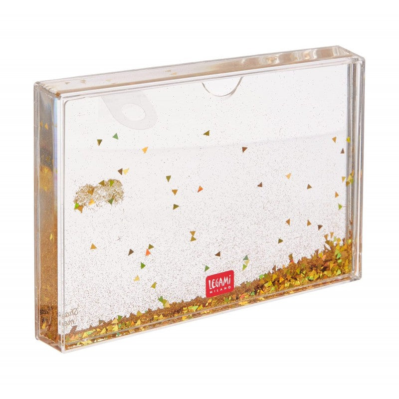 Portafoto Medio Con Glitter Dorati Good Vibes 10x15 Cm  - Legami
