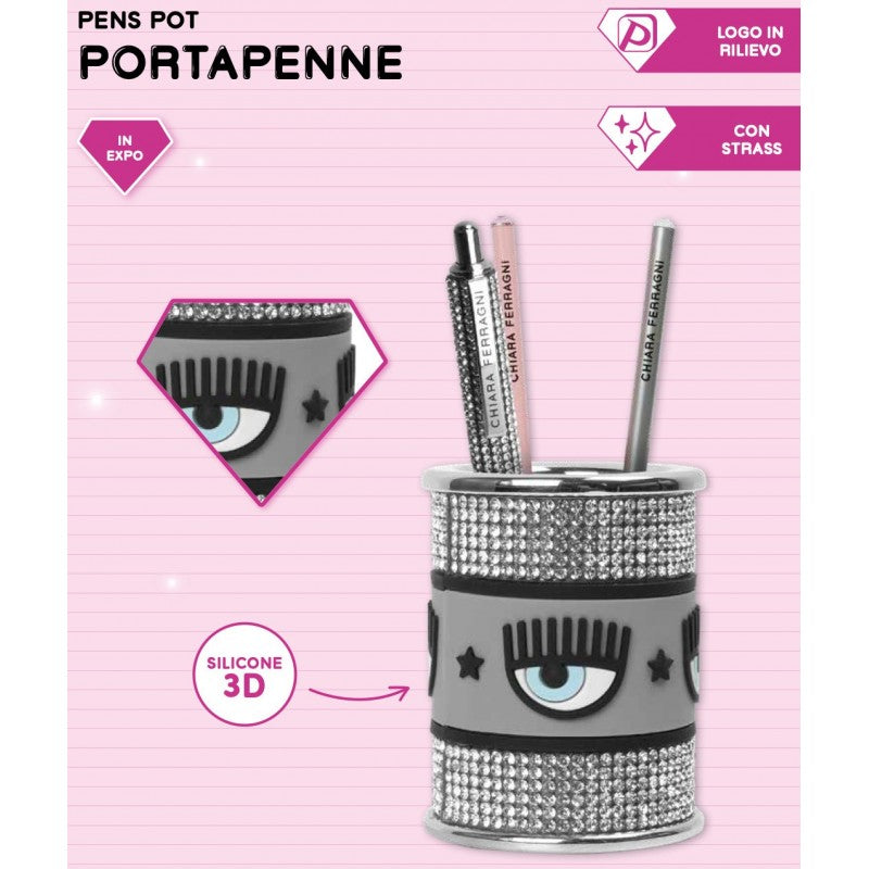 Portapenne Chiara Ferragni Con Strass - 2023-2024