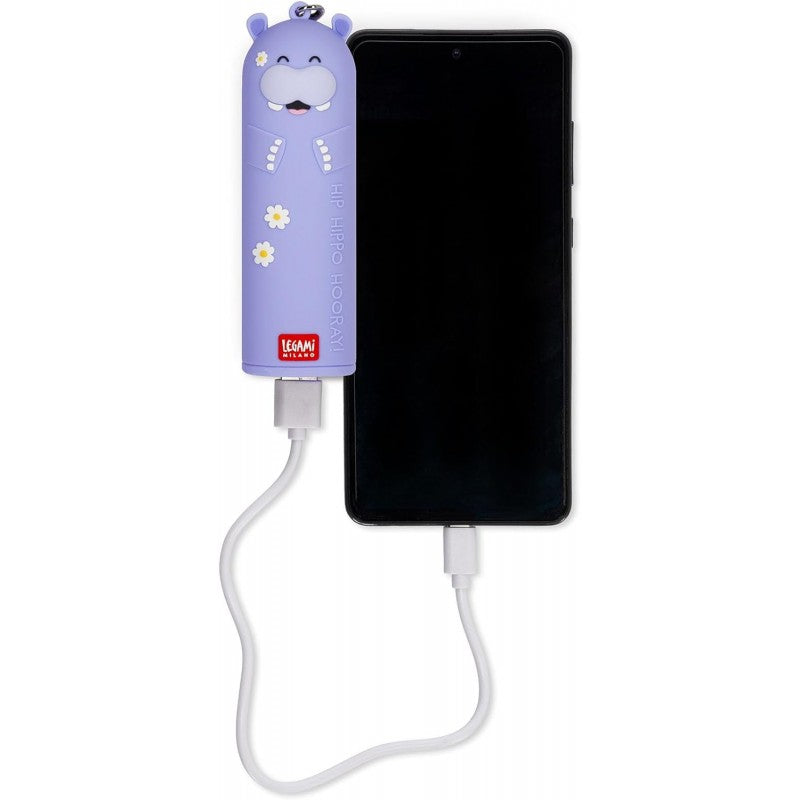 Power Bank Portatile Hippo 4800 Mah Con Cavo Usb Tipo C Incluso - Legami