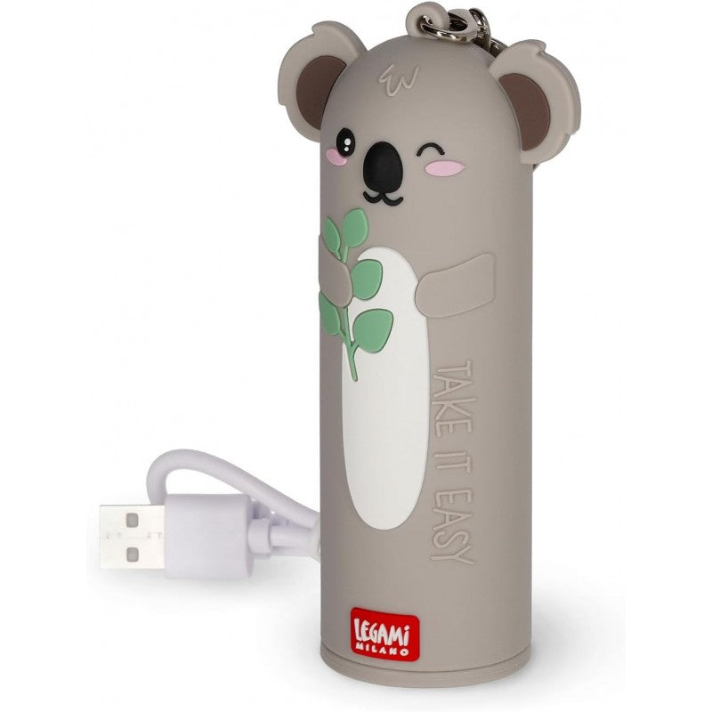 Power Bank Portatile Koala 4800 Mah Con Cavo Usb Tipo C Incluso - Legami
