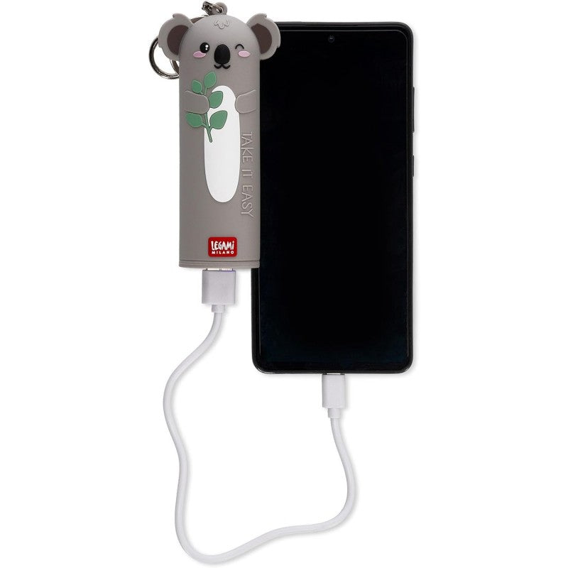 Power Bank Portatile Koala 4800 Mah Con Cavo Usb Tipo C Incluso - Legami