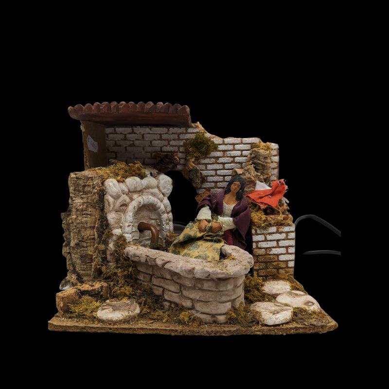 Presepe In Movimento Lavandaia