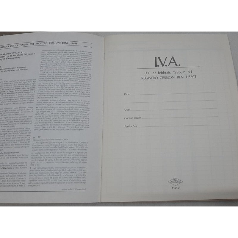 Prodotti Flex 13592 - Registro Cessioni Beni Usati – 31x24,5 - 23 Pagine