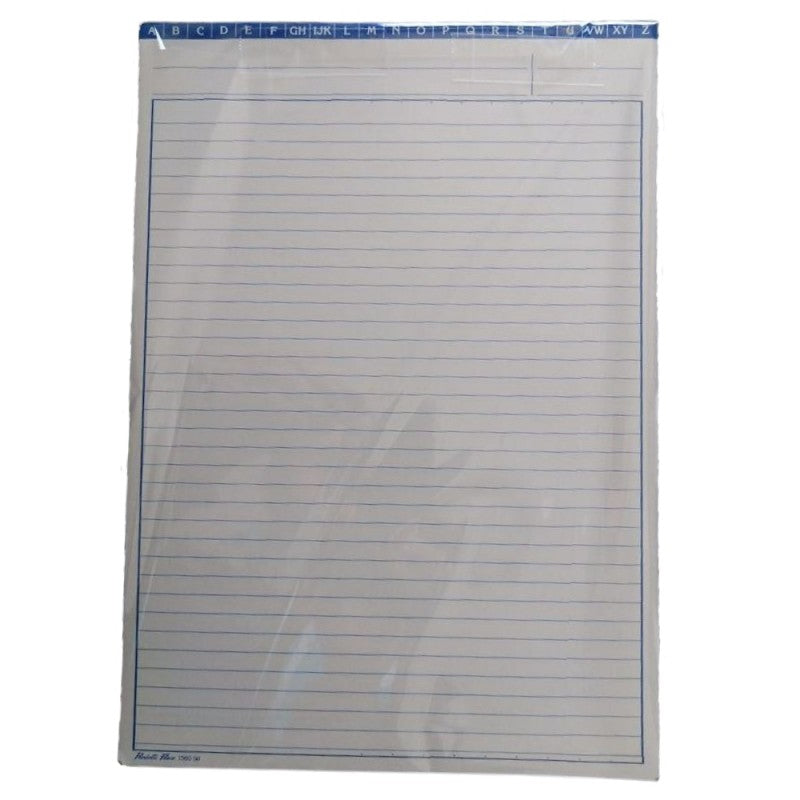 Prodotti Flex 1560 – Scheda Generica A Righe Con Rubrica A-z E Punti Traccia Colonne - 30,2x21