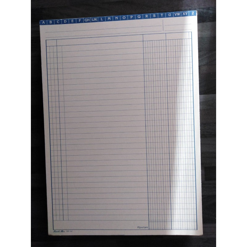 Prodotti Flex 1561 – Scheda Generica A 2 Colonne Con Rubrica A-z - 29,7x21 Cm