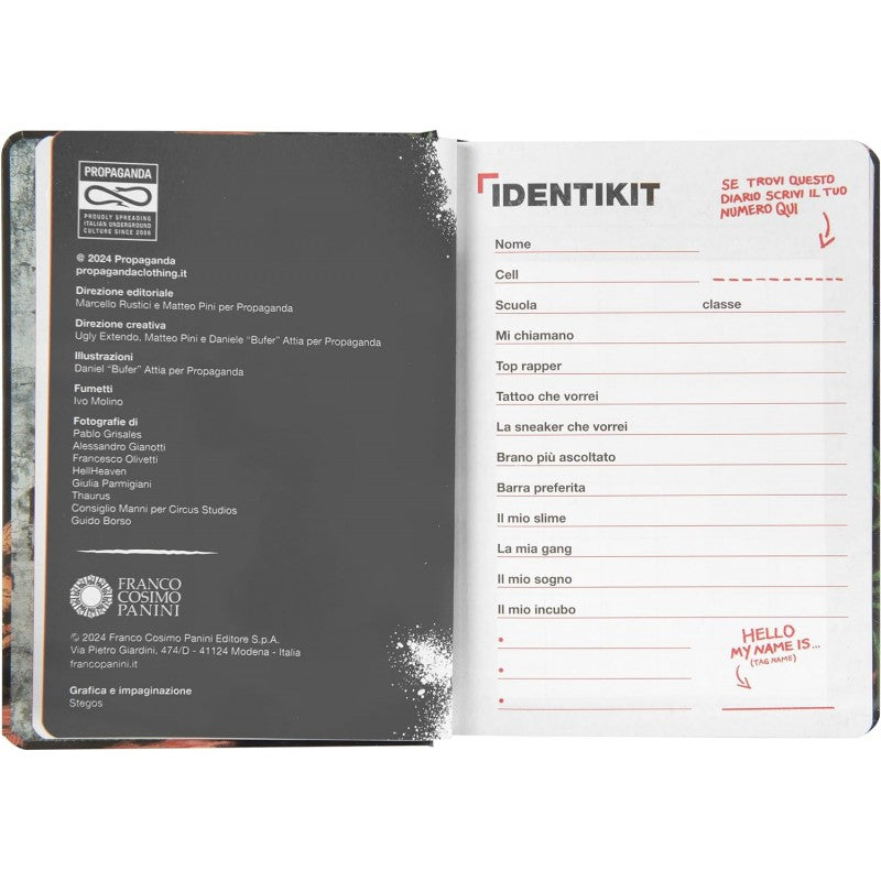 Propaganda - Diario Scuola 2024-2025 Ufficiale Propaganda, 16 Mesi, 12 X 16.5 Cm, Giallo