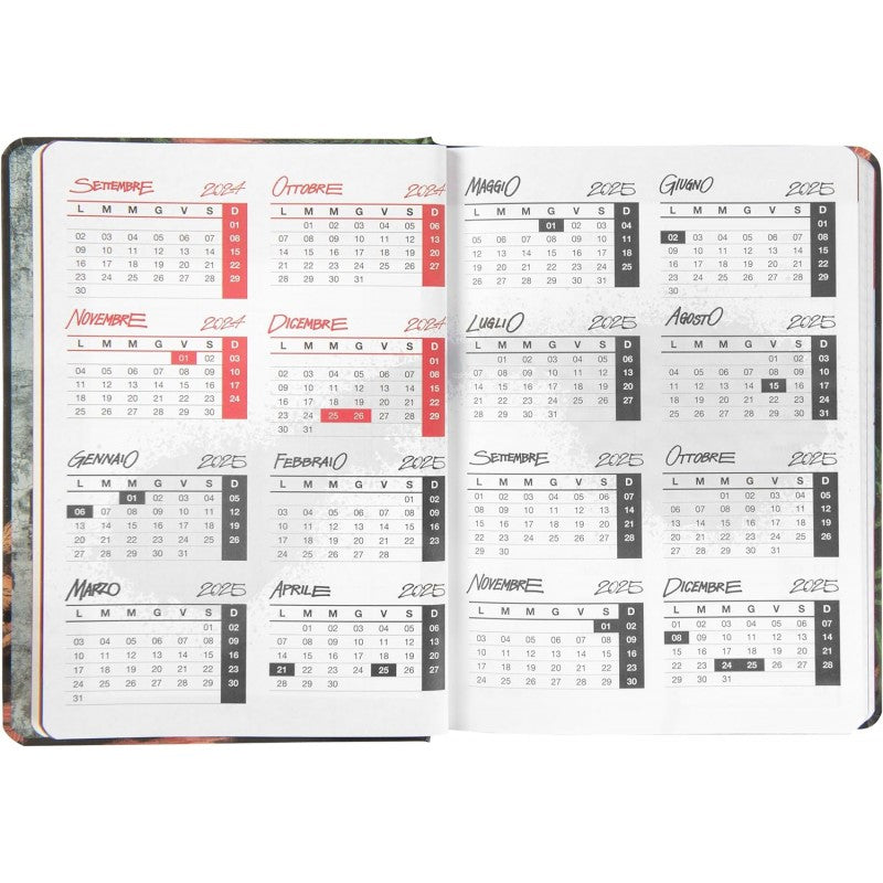 Propaganda - Diario Scuola 2024-2025 Ufficiale Propaganda, 16 Mesi, 12 X 16.5 Cm, Giallo