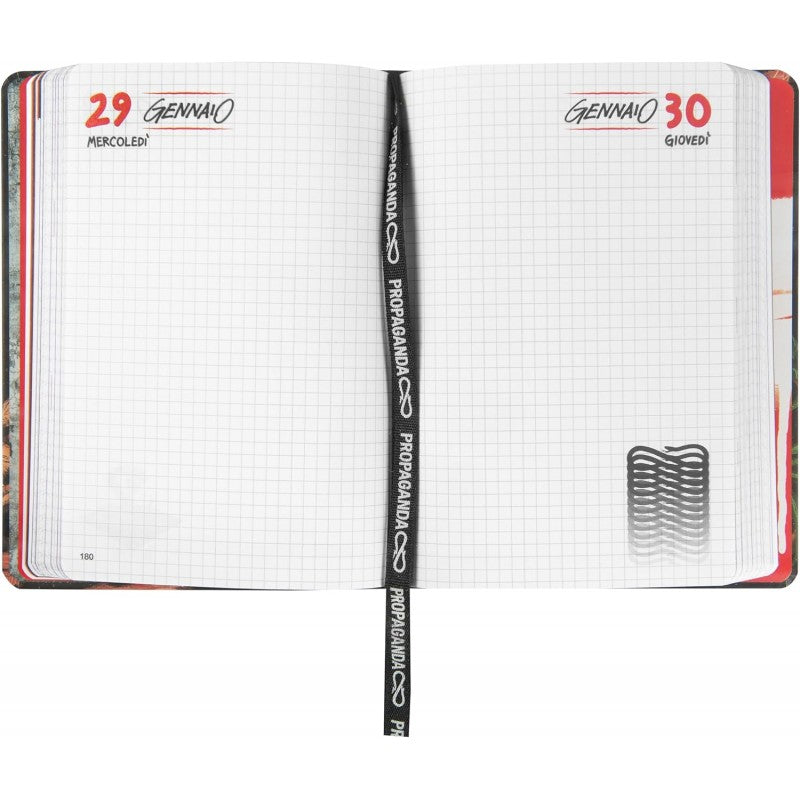 Propaganda - Diario Scuola 2024-2025 Ufficiale Propaganda, 16 Mesi, 12 X 16.5 Cm, Giallo