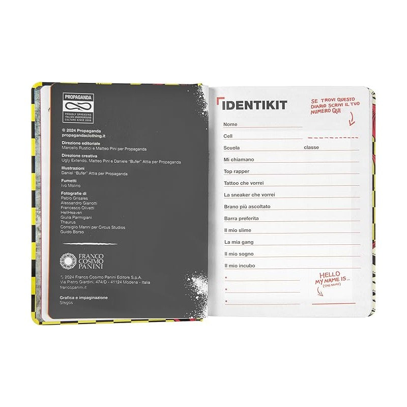 Propaganda - Diario Scuola 2024-2025 Ufficiale Propaganda, 16 Mesi, 12 X 16.5 Cm, Multicolore