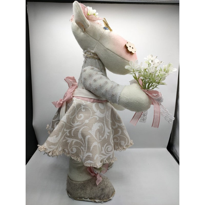 Pupazzo Ippopotamo Agata Realizzato A Mano - Renkalik