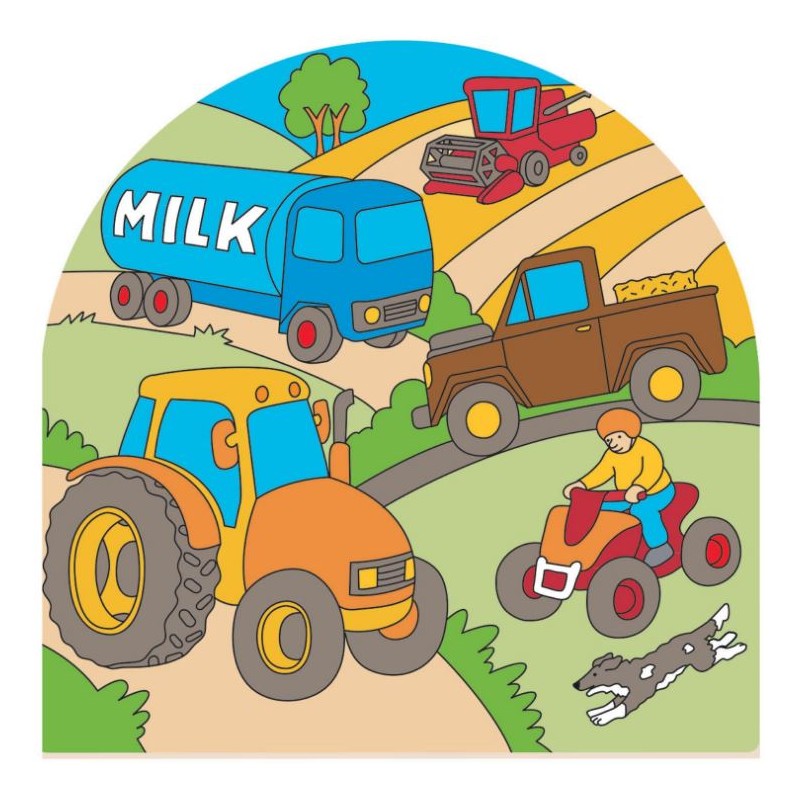 Puzzle Arcuato In Legno Temi Casa O Fattoria - Bigjigs Toys