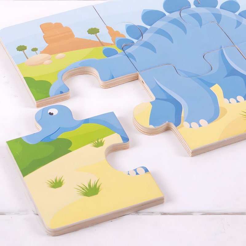 Puzzle Dei Dinosauri In Legno - Bigjigs