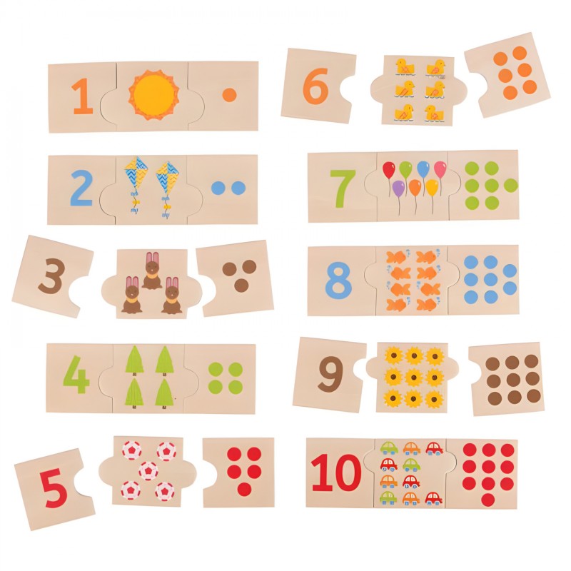 Puzzle Dei Numeri - Bigjigs Number Tiles