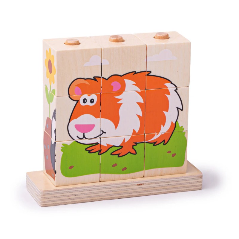 Puzzle Impilabile Creo Gli Animali - Bigjigs Toys