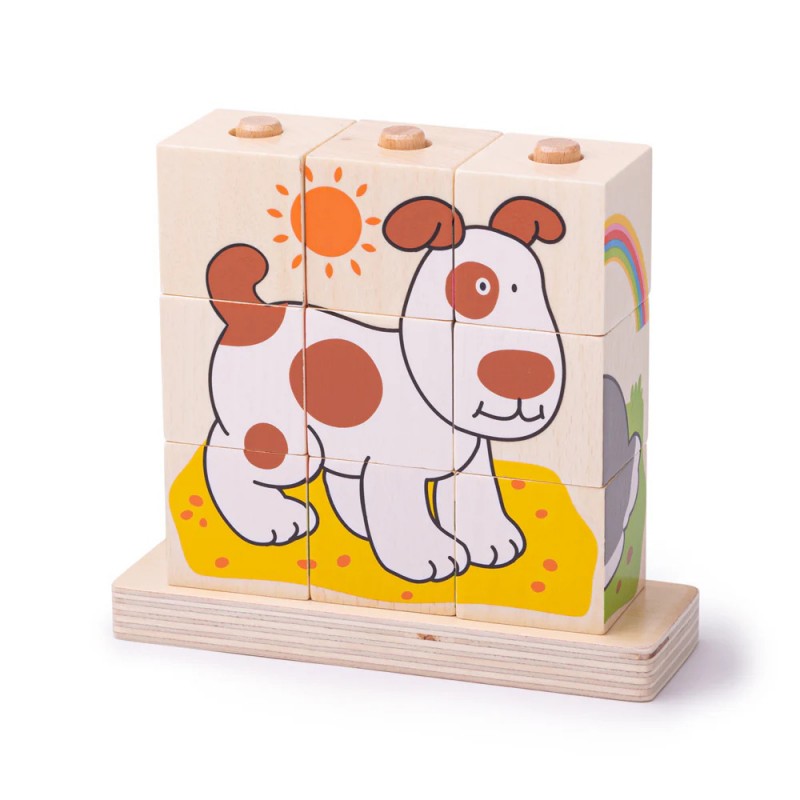 Puzzle Impilabile Creo Gli Animali - Bigjigs Toys