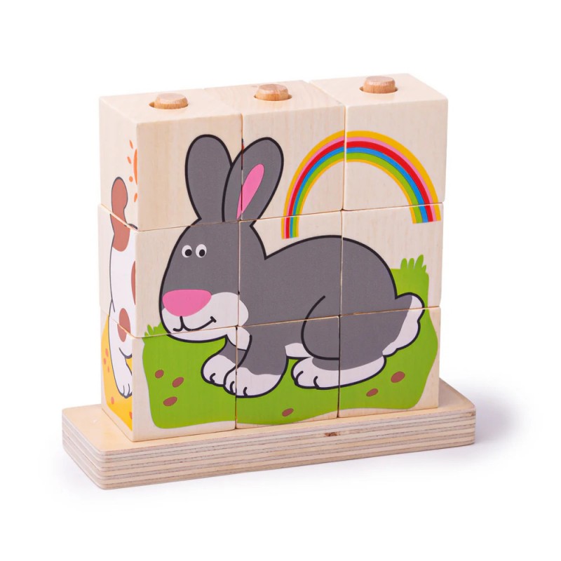 Puzzle Impilabile Creo Gli Animali - Bigjigs Toys