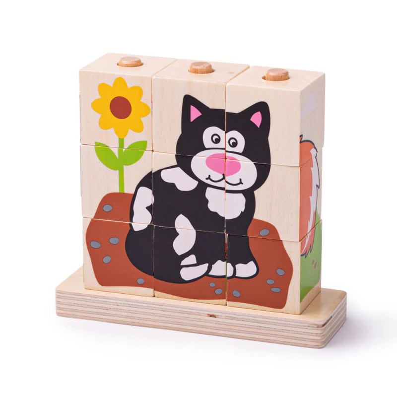 Puzzle Impilabile Creo Gli Animali - Bigjigs Toys