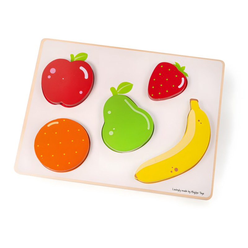 Puzzle In Legno Frutta - Solleva E Guarda Bigjigs