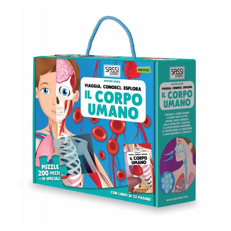 Puzzle Sagomato, Viaggia, Conosci, Esplora Il Corpo Umano