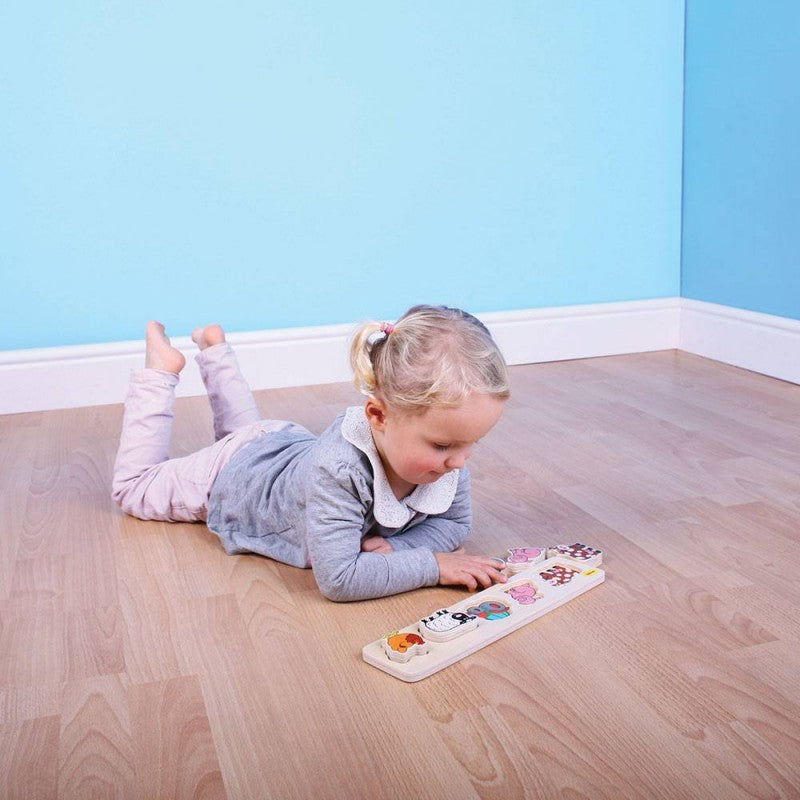 Puzzle Solleva E Guarda Fattoria - Bigjigs Toys