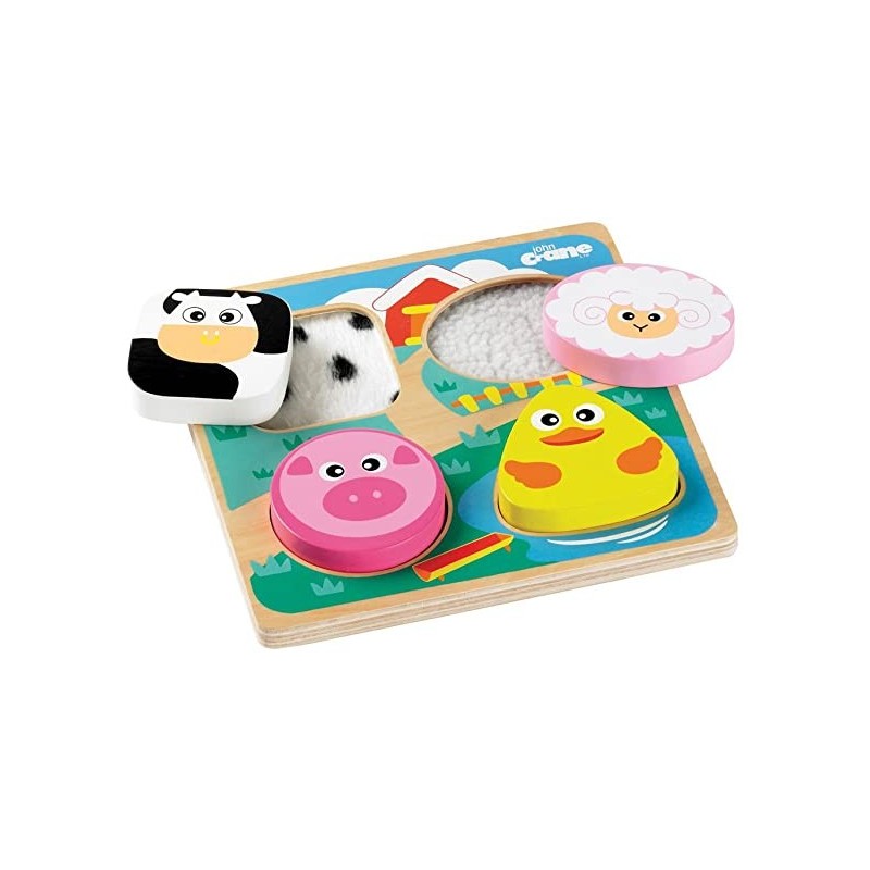 Puzzle Tattile "il Manto Degli Animali" Safari O Fattoria - Bigjigs Toys