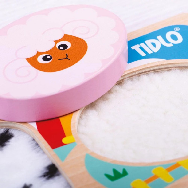 Puzzle Tattile "il Manto Degli Animali" Safari O Fattoria - Bigjigs Toys